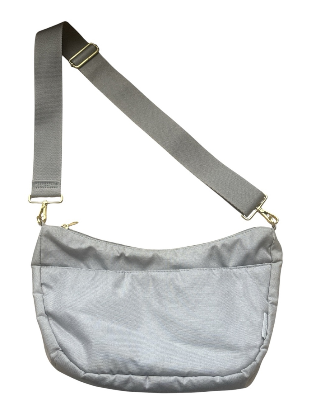 Canvelle Crescent Crossbody Grey Lightweight Machine Washable